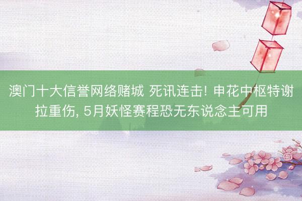 澳门十大信誉网络赌城 死讯连击! 申花中枢特谢拉重伤， 5月妖怪赛程恐无东说念主可用